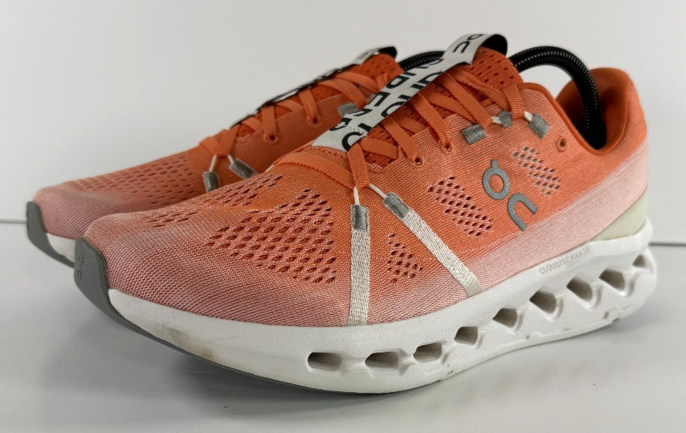 On Cloudsurfer Men's 10 Auburn Frost Orange Running Shoes 3MD10422313